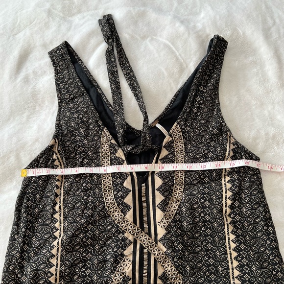 Free People Diamonds & Snakes Mini Dress in Black Combo - Picture 6 of 7